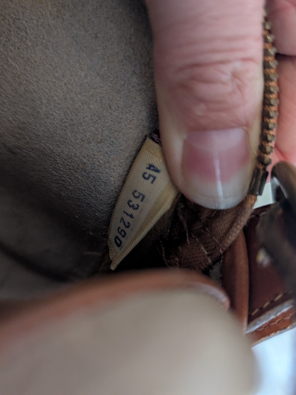 Vintage Dooney & Bourke Leather Cream Tan Crossbody Bag USA - Picture 8 of 12